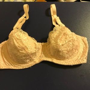 Light pink lace bra